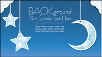Weather pattern background material 01 - Vector
