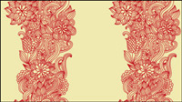 Intensive hand-painted pattern vector material -1