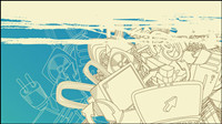 Trend Illustrator vector material -3