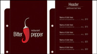 Classic hotel poster design 03-- vector material