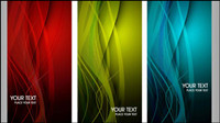 The trend of colorful dynamic graphics card 03 - vector