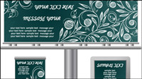 Lightbox billboard template design vector material -2