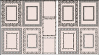 Classic pattern framework 05-- vector material