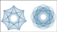 Fine anti-counterfeit pattern 01 - Vector