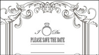 European-style lace border 05-- vector material