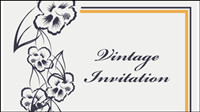 Fine pattern border background 07 - vector