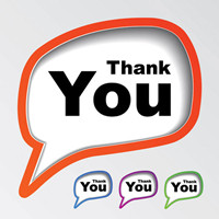 Nice gesture Ribbon Vector material