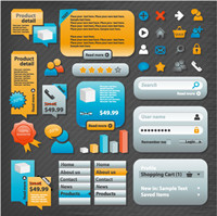 Practical Web Design Elements 02-- vector material