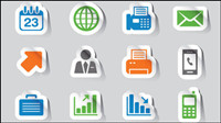 Simple and practical icons 01 - vector