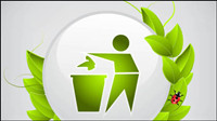 The green icon 02 - vector