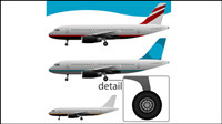 Realistic aircraft 02 - vector 