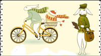 The cartoon image of the card design vector