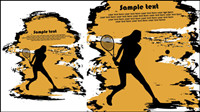 Sports silhouette 02 - vector material