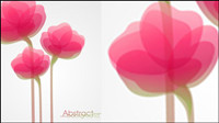 Fashion flowers vector material