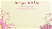 Beautiful flowers background 01 - vector material