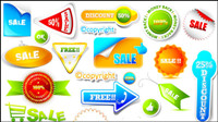 Fashion label 01 - vector material