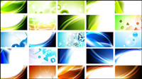 The gorgeous beautiful card 01 - vector material