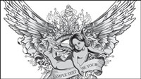 The trend of T-shirt 20 - vector material