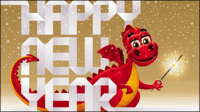2012 Year of the Dragon Design 01 - vector material
