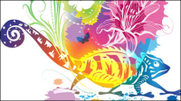 Brilliant illustrator background 03 - vector material
