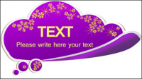 Exquisite stickers 03 - vector material