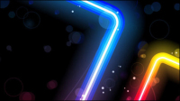 The gorgeous neon effects 02 - vector material