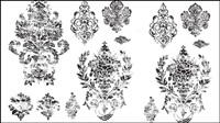 Black and white patterns 03 - vector