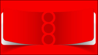 Red and white with notes 05 - vector material