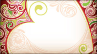 Heart-shaped border vector material -05