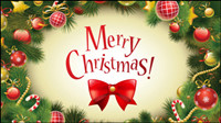 Christmas background 02 - Vector material