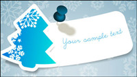 Christmas snowflake stickers - vector
