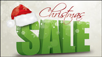 Christmas dimensional characters vector material