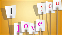 Valentine label elements 09 - vector material