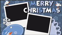 Christmas sticky notes stickers 05 - vector material