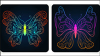 Beautiful butterfly pattern 04 - vector material