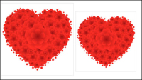 Heart-shaped Valentine
