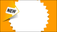 Classic stickers 04 - vector material
