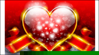 Fancy Valentine background 01 - vector material