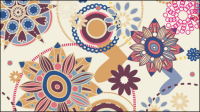 Cartoon pattern 04 - vector material