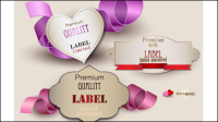 Classic sweet label 02 - vector material