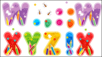 Font Design Series 46 - vector material