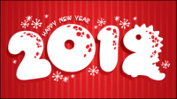 POP Christmas fonts 03 - vector material