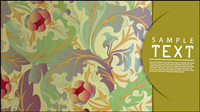 Classic pattern background 03 - vector material