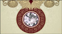 Exquisite pattern background - Vector