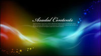 Colorful smoke effects - vector material