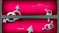 Valentine tag elements 10 - vector material