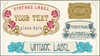 European retro border 02 - vector material