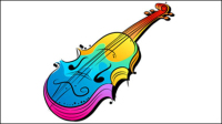 Colorful hand-painted illustrations 04 - vector material