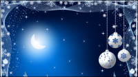 Beautiful Christmas ball background 01 - vector material