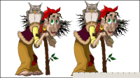 Witch image - vector material